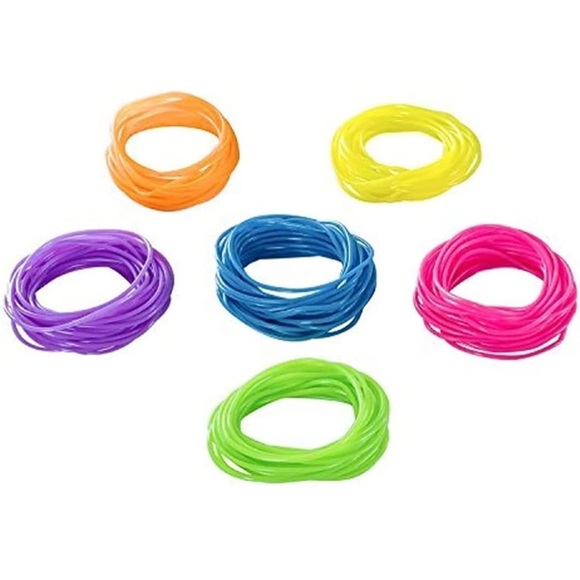 Pack Of Beautiful Rainbow Jelly Bracelets - Picture 1 of 3